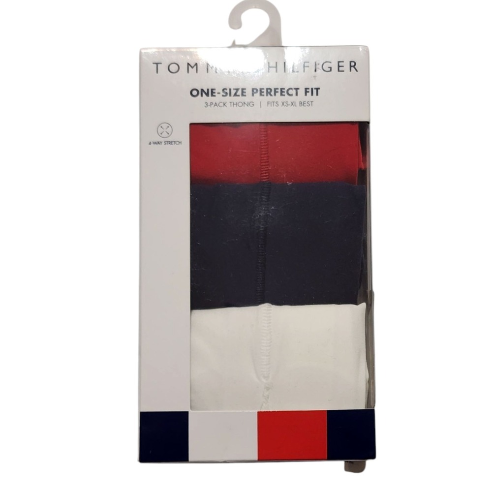 Tommy Hilfiger Womens 3-Pack Thong Panties One Size Fits Most‎